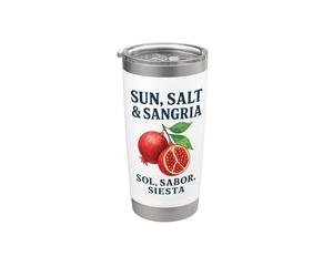 Sole, Sale & Sangria - Sol, Sabor, Siesta Bicchiere termico in acciaio inox doppia parete