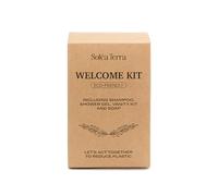 Soléa Terra - Kit di benvenuto per il bagno (Set di 50) - Eco-Friendly, senza Parabeni e Solfati, pronto all'uso, ideale per affitti stagionali, Airbnb, Hotel (Vaniglia)