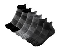 Soleeya 6 Paia Calzini con Dita Separate Uomo Donna Sportivi, 39-44 Corti Calze con Dita Separate Cotone Traspirante Calzini Cinque Dita (IT, Numero, 39, 44, Regular, Regular, Multicolore)