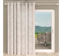 Soleil d’Ocre Celia Tenda in voile con occhielli per vetrate, da 280 x 250 cm, di colore tortora