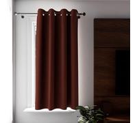 Soleil d’Ocre Eclipse Tenda con occhielli al 100% oscurante, da 135 x 180 cm, di colore rosso mattone