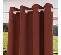Soleil d’Ocre Eclipse Tenda con occhielli al 100% oscurante, da 135 x 250 cm, di colore rosso mattone