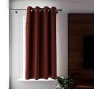 Soleil d’Ocre Eclipse Tenda con occhielli isolante a al 100% oscurante, da 135 x 180 cm, di colore rosso mattone