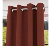 Soleil d’Ocre Eclipse Tenda con occhielli isolante a al 100% oscurante, da 135 x 250 cm, di colore rosso mattone