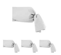 Soleil d’ocre Federa per cuscino alla francese, cotone 57 fili, Bianco, 45 x 185 cm (Confezione da 4)