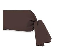 Soleil d’ocre Federa per cuscino alla francese, cotone 57 fili, Marrone, 45 x 135 cm