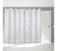 Soleil d’ocre Liane Tenda con occhielli per vetrata, 280 x 250 cm, bianco