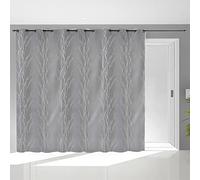 Soleil d’ocre Liane Tenda con occhielli per vetrata, 280 x 250 cm, grigio