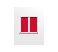 Soleil d'Ocre 42541 Dolly Coppia di Rotte Vice Poliestere Rosso 45 X 90 cm