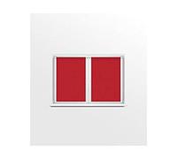 Soleil d'Ocre 43541 Dolly Coppia di Rotte Vice Poliestere Rosso 60 X 90 cm