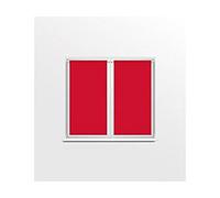 Soleil d'Ocre 44541 Dolly Coppia di Rotte Vice Poliestere Rosso 60 X 120 cm