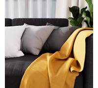 Soleil d'ocre, Adele coperta, copripoltrona, Cotone, Giallo, 140x200 cm