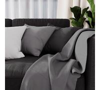 Soleil d'Ocre Plaid Adele – gettato di poltrona, policotone, grigio, 140 x 200 cm