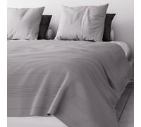 Soleil d'ocre Adele Copriletto, copridivano, Policotone, Grigio, 220 x 240 cm