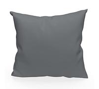 Soleil d'ocre Alix Coperchio, Cuscino, Poliestere, Grigio, 60 X 60 cm