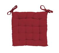 Soleil d'ocre Alix Cuscino imbottito per sedia, Rosso, 40 x 40 x 5 cm