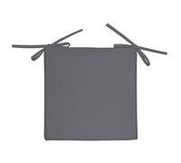 Soleil d'ocre Alix Cuscino per Sedia impermeabilizzato, Grigio (Antracite), 40 x 40 x 5 cm