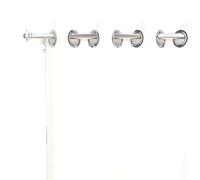 Soleil d'ocre Alix Tenda con occhielli, antipiega, Bianco, 140 x 180 cm