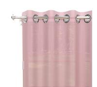 Soleil d'ocre Alix Tenda con occhielli, Rosa, 140 x 250 cm
