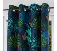 Soleil d'Ocre Amazon RIDEAU a Occhi, Poliestere, Blu, 140 X 250 cm