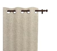 Soleil d'ocre, Arthur - Tenda oscurante con occhielli, 135 x 250 cm, colore: Beige