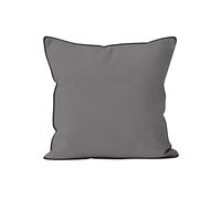 Soleil d'ocre, Bohème Cuscini Microfibre lavée, grigio, 60x60 cm