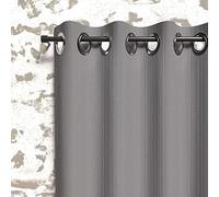 Soleil d'ocre Boheme Tenda Isolante con Occhielli, Grigio, 140 x 180 cm