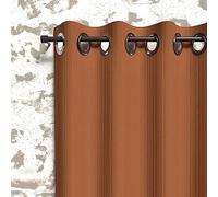 Soleil d'ocre Boheme Tenda Isolante con Occhielli, Marrone (Terra), 140 x 250 cm