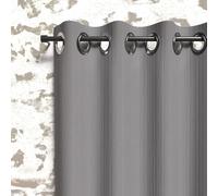 Soleil d'ocre Boheme Tenda Oscurante con Occhielli, Grigio, 140 x 180 cm