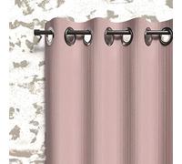 Soleil d'ocre Boheme Tenda Oscurante con Occhielli, Rosa, 140 x 180 cm