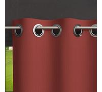 Soleil d'ocre Boheme Tenda Oscurante con Occhielli, Rosso (Mattone), 140 x 250 cm