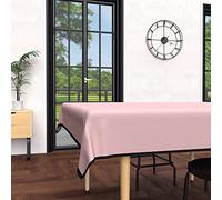 Soleil d'ocre Boheme Tovaglia Anti Macchia Rettangolare, Microfibra Lavata, Rosa, 140 x 240 cm