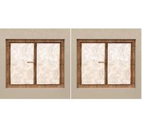 Soleil d'ocre Celia Coppia di tendine, da 60 x 120 cm, di colore tortora (Confezione da 2)