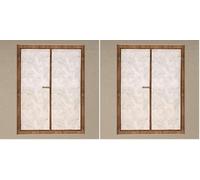 Soleil d'ocre Celia Coppia di tendine, da 60 x 160 cm, di colore cachi (Confezione da 2)