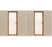 Soleil d'ocre Celia Tenda in voile per porta finestra, da 70 x 200 cm, di colore bianco (Confezione da 2)