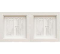 Soleil d'ocre Charlotte Coppia di tendine, da 45 x 90 cm (Confezione da 2)