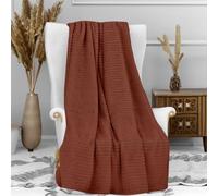 Soleil d'ocre COCOONING Plaid Microfibra, Arancione (Mattone), 120 x 160 cm