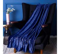 Soleil d'ocre coperta Pile Microfibra 125X150 cm BELLA Blu