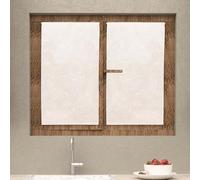 Soleil d'ocre, Coppia di tendine a vetro 60x90 cm CELIA bianco