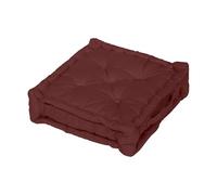 Soleil d'ocre, Cuscino imbottito in Cotone 50x50x10 cm Panama terracotta