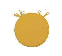 Soleil d'ocre Cuscino per Sedia da bistrot, Giallo, Diametre 40 cm