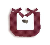 Soleil d'ocre, Cuscino per sedia puro Cotone 40x40x5 cm LOVE rosso