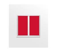 Soleil d'ocre Dolly Coppia di Rotte Vice, Poliestere, Rosso, 90x120 cm