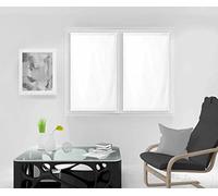 Soleil d'ocre, Dolly Coppia di tendine a vetro, 45x120 cm, bianco