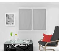 Soleil d'ocre, Dolly Coppia di tendine a vetro, 45x160 cm, grigio chiaro