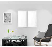 Soleil d'Ocre Tenda per finestra Poliestere Bianco 45 x 90 cm