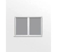 Soleil d'ocre, Dolly Coppia di tendine a vetro, 60x90 cm, grigio chiaro