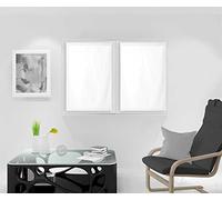 Soleil d'ocre, Dolly Coppia di tendine a vetro, 70x90 cm, bianco