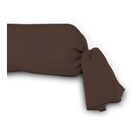 Soleil d'ocre, Federa per cuscino in cotone a 57 fili, 45 x 205 cm, tinta unita, colore: marrone