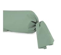 Soleil d’ocre Federa per cuscino alla francese, cotone 57 fili, Verde (Verde Acqua), 45 x 185 cm